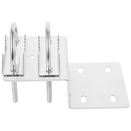 QIFULL Stainless Steel Outdoor Antenna Mount Bracket with Adjustable Clamp for Weather Resistant Pole Installation