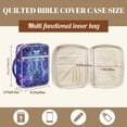 thumbnail image 7 of Xoenoiee Horse Butterfly Galaxy Pattern Bible Cover Case for Women Men Quilted Bible Carrying Case Church Bag with Handle and Pocket, Protective Scripture Book Cover Organizer Bible Study Supplies, 7 of 7