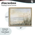 thumbnail image 4 of Stupell Industries Coastal Scenic Beach Dunes at Dawn Gold Floating Frame Canvas Art, 31 x 25, by Petals Prints Design, 4 of 8