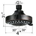 thumbnail image 3 of Hopopro 5-Settings High Pressure Fixed Shower Head with 360° Adjustable Swivel Ball Joint, Powerful Water Spray Showerhead, 3 of 8