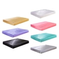 thumbnail image 3 of 2x de Seda, Suave Y Cómoda Cama, Sábana , Protectores de Colchón, Sábana Funda de Almohadil, Individual / Doble / Tamaño Kin Zulema Sábanas Bajeras de Lujo, 3 of 8