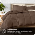 thumbnail image 3 of Bare Home 5-Piece Bed-in-a-Bag - Twin XL, Cocoa with Sand Sheet Set, 3 of 8
