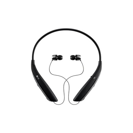 Headset Retail Box - LG TONE ULTRA In-Ear Earbuds Headphones Bluetooth Wireless Stereo Neckband Headset with JBL Audio, Built-In Remote and Mic, Black (New Open Box)