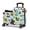 Green Wildlife Theme, variant on Kids Ride-On Luggage with Safety Belt, TSA Lock & Footrest, Hardside Spinner Travel Suitcase for Children, Pink Garden Theme