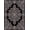 Black Pink Grey, Pattern 3, variant on ODIKA Fluffy Fuzzy Smoky Tonal Mirrored Symmetry Motif Gothic Alfombras Pet Friendly & Kids Safe for Bedroom, Bedside, Nursery