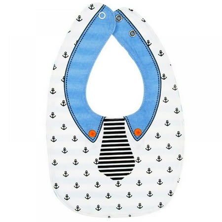 

Slopehill Baby Double Side Saliva Towel Feeding Bibs Triple Snap Buttons Bibs Animal Towels Soft Absorbent Burp Cloths