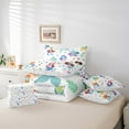 thumbnail image 6 of Castle Fairy Girls Cartoon Ocean Mermaid Bedding Comforter Set 7pcs,Cute Marine Princess Queen Bedding Sets Super Cozy,Sea Theme Queen Sheet Sets,Lightweight Room Decor,Reversible, 6 of 8