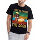 thumbnail image 1 of Están comiendo perro 2025 Vintage divertido Dachshund Wiener salchicha camiseta negra casual de manga corta camiseta deportiva para hombre camiseta para adultos, hombres, mujeres, adolescentes, jóvene, 1 of 6