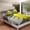 Yellow Grey, variant on Erosebridal Parachute Fitted Sheet Full, Extreme sports Bedding Set Full Size, Boys Adults, 3-Piece（No Top Sheet）