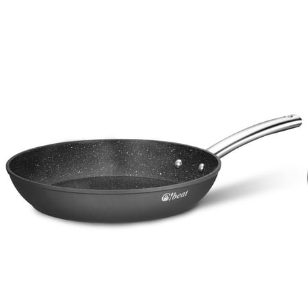 

Nonstick Frying Pan 9.5inch Classic Aluminum Frying Pan with Stainless Steel Riveted Handles Omelette Pan Cookware Suitable for All Stove
