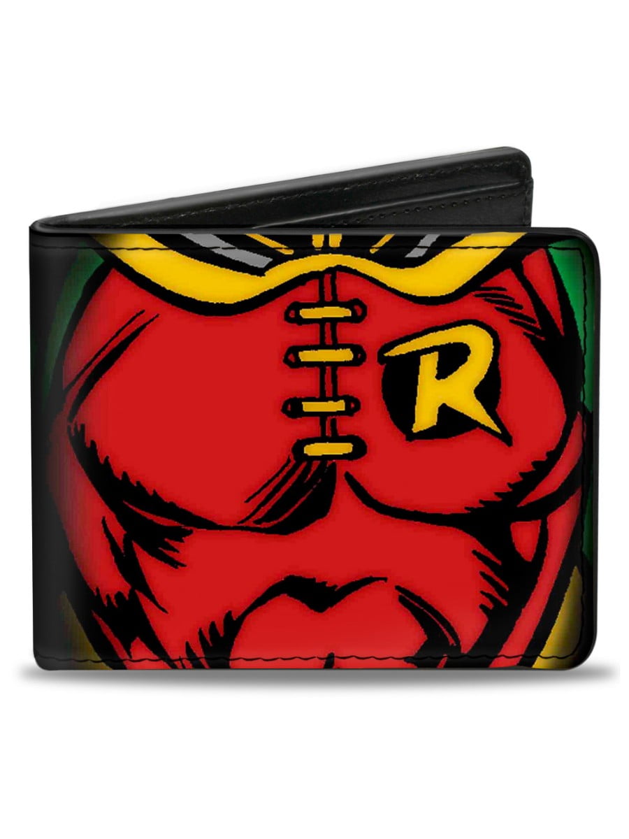 DC Comics Official /'Batman /& Robin/' Colour Bi Fold Wallet in a Tin Gift Box