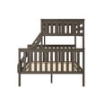 thumbnail image 4 of Max & Lily Solid Wood Twin XL over Queen Bunk Bed for Kids, Clay, 4 of 13