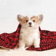 thumbnail image 4 of Rocae Red Black Houndstooth for Pet Blanket Dog Blanket Cat Blanket Soft Sleep for Small Medium Pet-Medium, 4 of 8