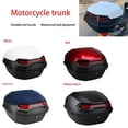 thumbnail image 3 of Motorcycle Top Case, Daily Tail Box Trunk, Waterproof Luggage Storage Carrier, Lockable Motorcycle Storage Box Carrier With Mounting Hardware For Electromobile, 3 of 6