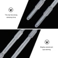thumbnail image 4 of 20pcs Plastic Binder Clips, 7.7 Inch White Binding Bars Paper Clips Fasteners For Office Supplies File Storage Loose Leaf Binding, 4 of 9