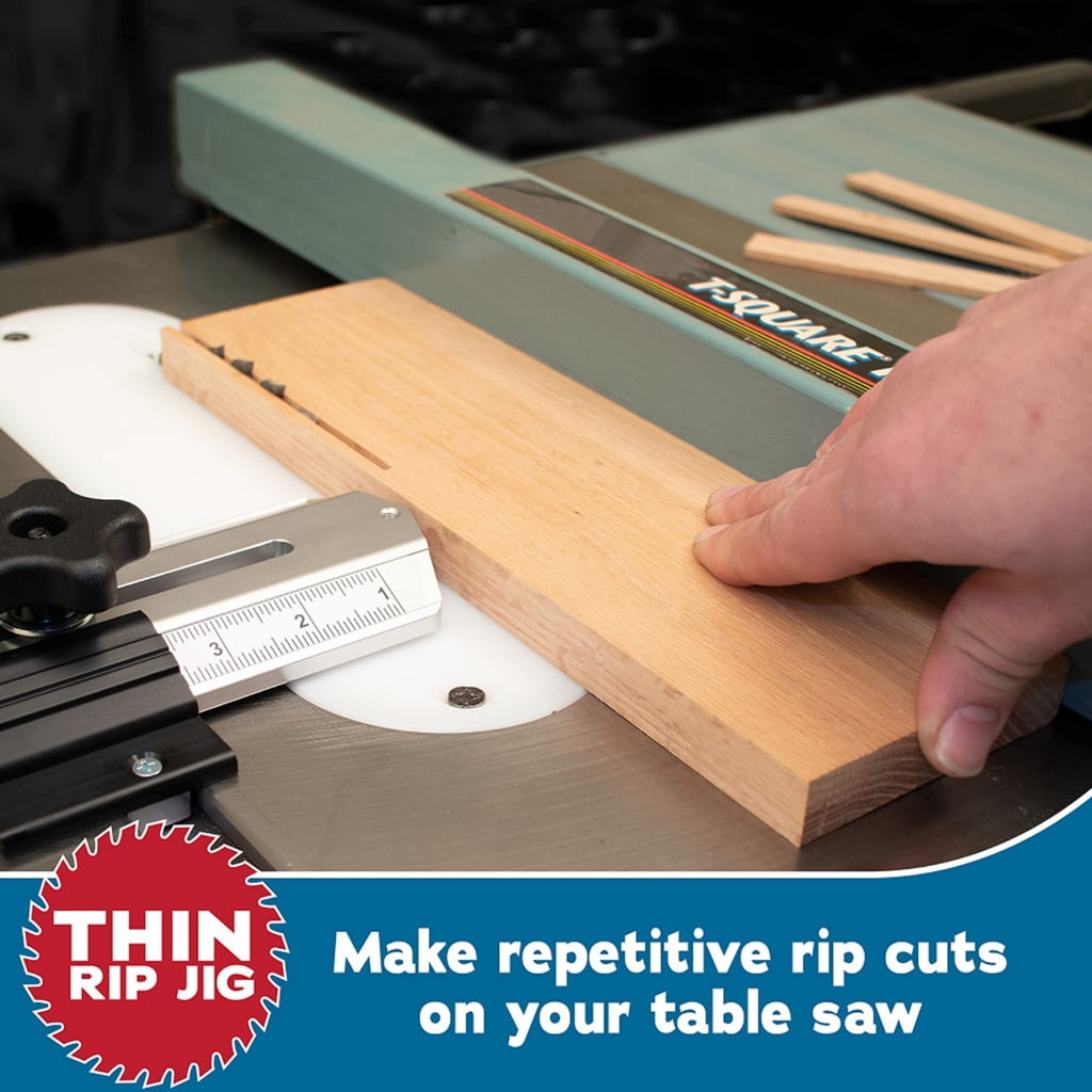 MOMOJIA Extended Thin Rips Jig Table Saw Jig Guides for Repeat Narrow Strip Cuts Router