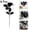 Black, variant on XJGHHSY 1 Pack Black Roses Artificial Flowers with Black Stems Silk Roses Fake Flowers Bouquet for Valentine Centerpiece Table Vase Home Inddor Kitchen Party DIY Decor,Black