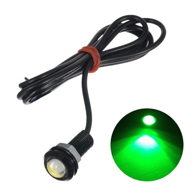 Car Strobe Light 12V LED Light 18mm Car Eagle Eye Waterproof Spare Rversing Parking Camera Signal Car DR Backup Parking Signal ,Powerful Illumination