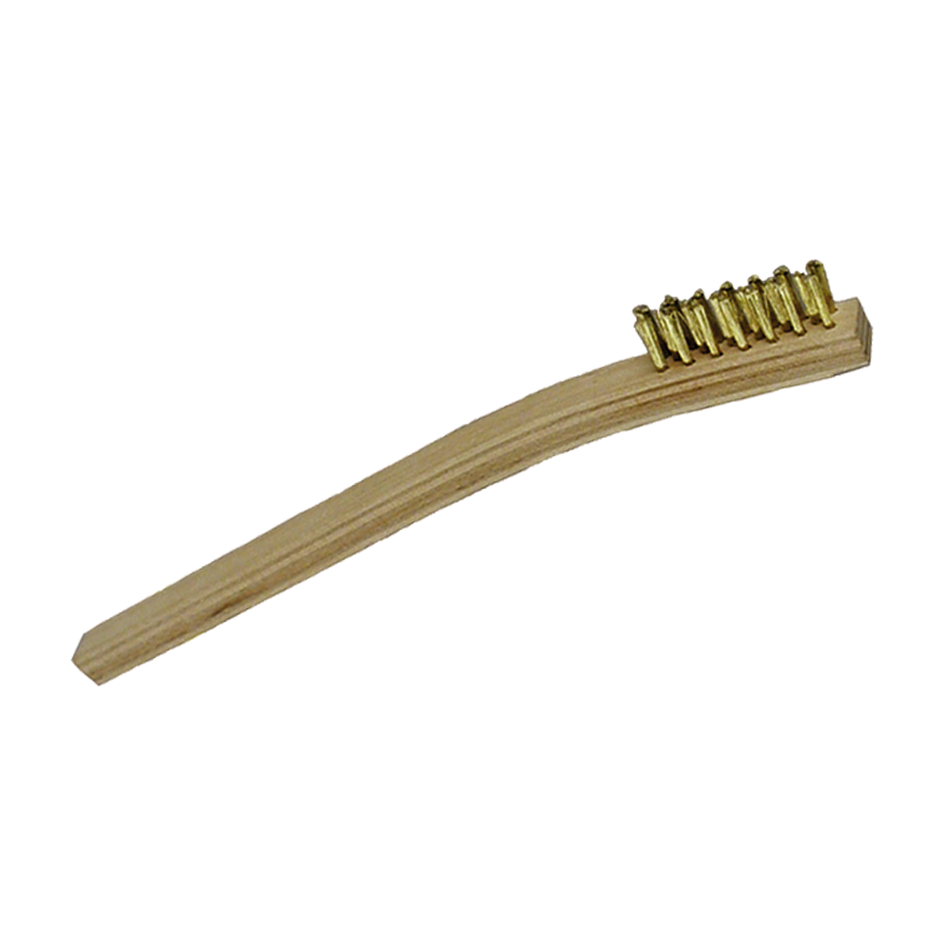 Redtree Industries 61200 Small Wood Handle Scratch Brush Brass Brush