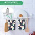 thumbnail image 4 of Yayeee Pot Holders Kitchen Heat Resistant with Pocket 7"x9.8" Cotton Oven Cooking Hot Pads, Black Cubes, 4 of 7