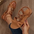 thumbnail image 6 of Willtoo Women's Strappy Beaded Flower Sandals Boho Open Toe Ankle Strap Flat Sandals Summer Vacation Beachwear Shoes Trendy 2026, 6 of 6