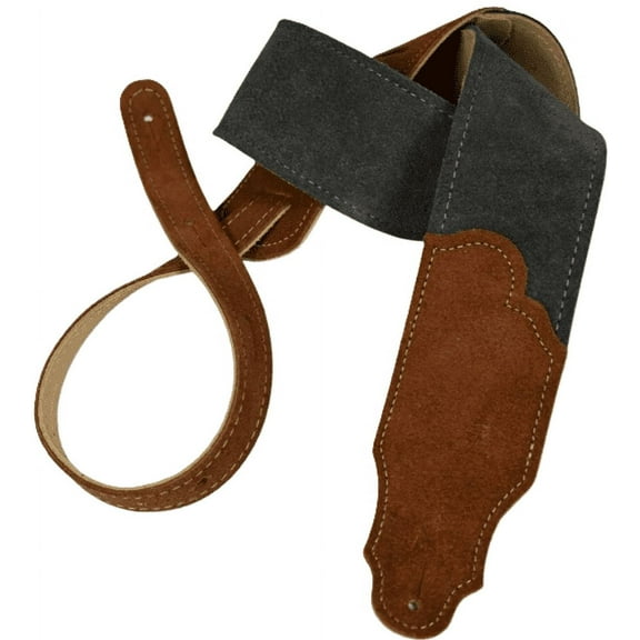 Franklin 2.5" Sedona Suede Guitar Strap, Gray