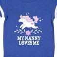 thumbnail image 4 of Inktastic My Nanny Loves Me Girl Unicorn Girls Baby Bodysuit, 4 of 5