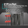 thumbnail image 3 of 21Pcs/Set 12mm Shank Lathe Turning Tool Holder Boring Bar + Insert Blades + Wrench S12M-SCLCR06/SER1212H16/SCL1212H06, 3 of 6