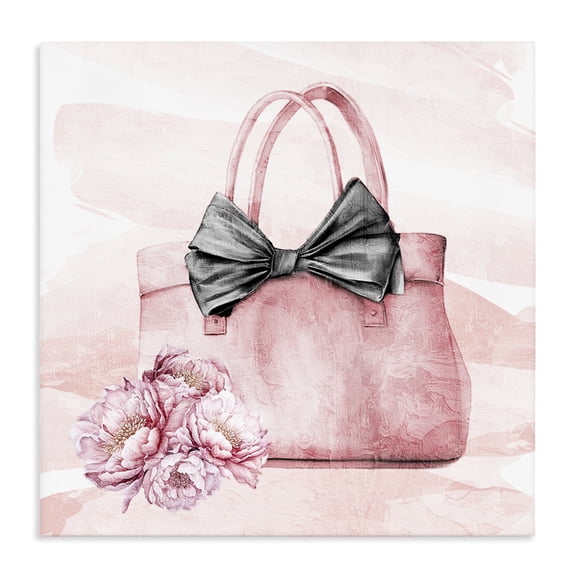 Stupell Industries Glam Glam Time Handbag Canvas Art, 17 x 17, by Kim Allen