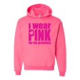 thumbnail image 1 of Unisex I Wear Pink For Grandma Hoodie Sweatshirt, 1 of 5