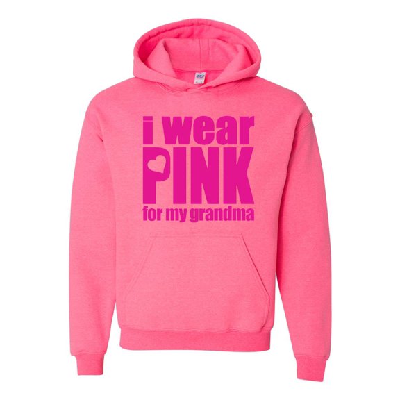 Unisex I Wear Pink For Grandma Hoodie Sweatshirt