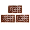 thumbnail image 3 of Molde de silicona de 3 piezas con 24 agujeros, semiesférico, para hornear, para chocolate, gelatina, mousse y jabón., 3 of 14