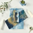 thumbnail image 5 of GZHJMY Bath Towel Sets for Bathroom Hand Towels Fingertip Towels Blue Gold Marble Abstract Modern 3 Piece Decorative Soft Cotton Absorbent, 5 of 6
