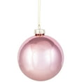 thumbnail image 6 of Northlight 2-Finish Glass Christmas Ball Ornaments - 4" (100mm) - Rose Gold - 4ct, 6 of 9