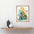 thumbnail image 2 of Wild Flowers Watercolour Painting Rainbow Colour Bright Floral Spring Field Art Print Framed Poster Wall Decor 12x16 inch, 2 of 5