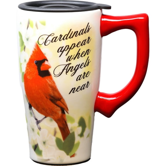 CARDINALS APPEAR 18 OUNCE CERAMIC TRAVEL MUG