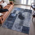 thumbnail image 6 of Addison Rugs Mayfield Premium Machine Washable Transitional Geometric Navy Rectangle Rug, 8' x 10', 6 of 6