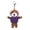 Purple, variant on Made by Aliens Soft Plush Tiger Keychain, Clip for Kids Keys, Purse & Bags,