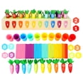 thumbnail image 2 of Wooden Numbers Sorting toys for Kids Educational and Fun Carrots Color Matching Toy Set Promotes Learning, 2 of 7