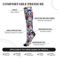 thumbnail image 2 of Sikiie Starfish And Turtle 1 Pairs Compression Socks for Men and Women 15-20 mmHg Running Support Socks, 2 of 7