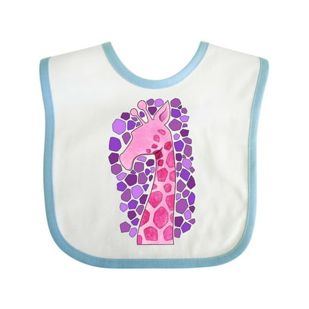 

Inktastic Giraffe in Pink- Silhouette Gift Baby Boy or Baby Girl Bib