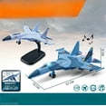 thumbnail image 3 of 21.5CM S-35 Alloy Fighter Model Large Fighter Aircraft Children's New Toy Birthday Gift sky blue-boxed, 3 of 5