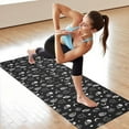 thumbnail image 6 of Black Gothic Skull Cat Pattern Hot Yoga Mat Towel Non Slip for Hot Yoga - Quick-Drying Yoga Mat Cover with 4 Corner Pockets with Travel Bag - Hot Yoga Towel Non Slip 70"x26", 6 of 6