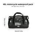 thumbnail image 2 of BLEEUS 48L Motorcycle Seat Bag Waterproof Backpack For Outdoor Travel Cycling Essentials (Black Small), 2 of 9