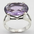 thumbnail image 2 of 925 Pure Silver Purple Amethyst Big Stone Claw Setting Ring Size 5, 2 of 3