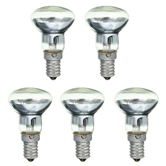 Replacement Lava Lamp E14 R39 30W Spotlight Screw in Light Bulb Clear Reflector Spot Light Bulbs Lava Incandescent 5Pcs