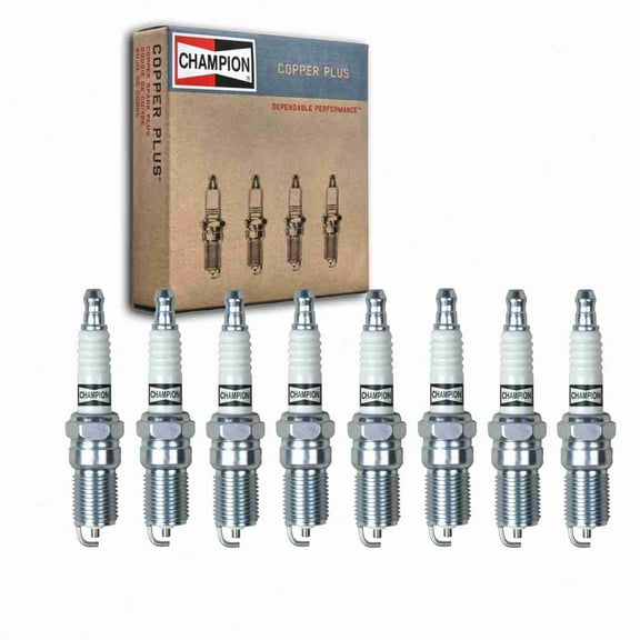 8 pc Champion Copper Plus Spark Plugs compatible with GMC K2500 5.0L 5.7L 7.4L V8 1996-2000