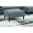 thumbnail image 3 of Living Room Classic 5pc Modular Sectional set 1x Armless Chair 2x Corner Wedge 2x Ottoman Mineral Morgan Fabric Cushion Couch, 3 of 9