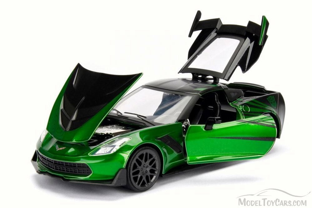 green and black transformer
