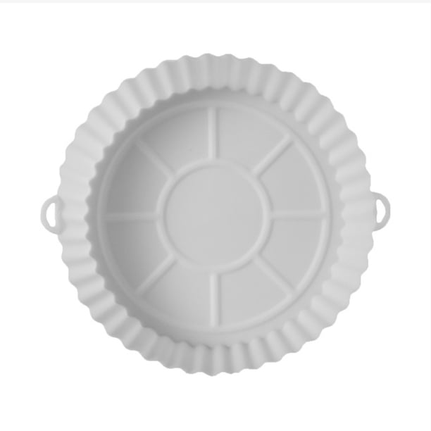 Almohadilla de silicona para freidora de aire, accesorios de seguridad para hornear para horno, vaporera, cocina (blanco)